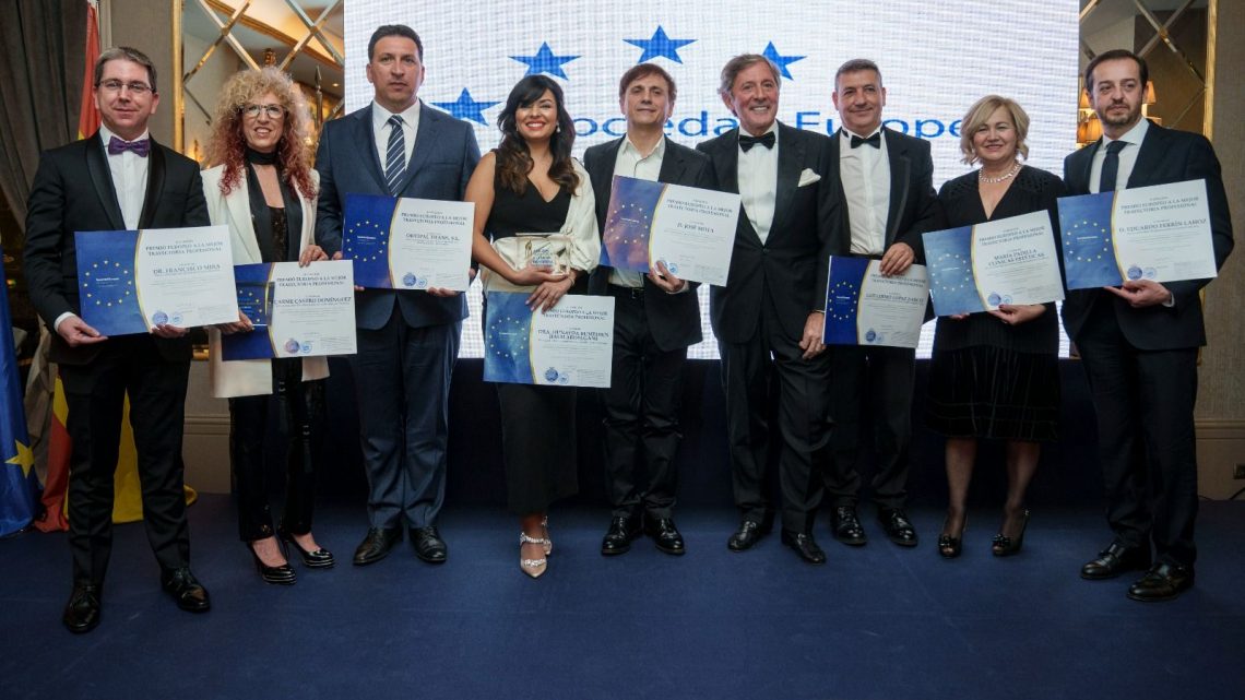 Premio Europeo a la Mejor Trayectoria Profesional en su II EDICIÓN